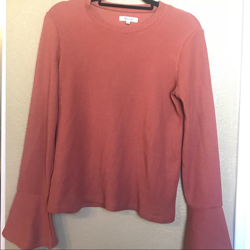 Madewell Ruffle Ribbed Top - Picture 6 of 6